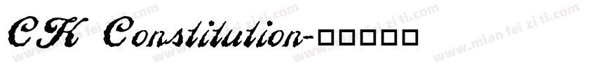 CK Constitution字体转换